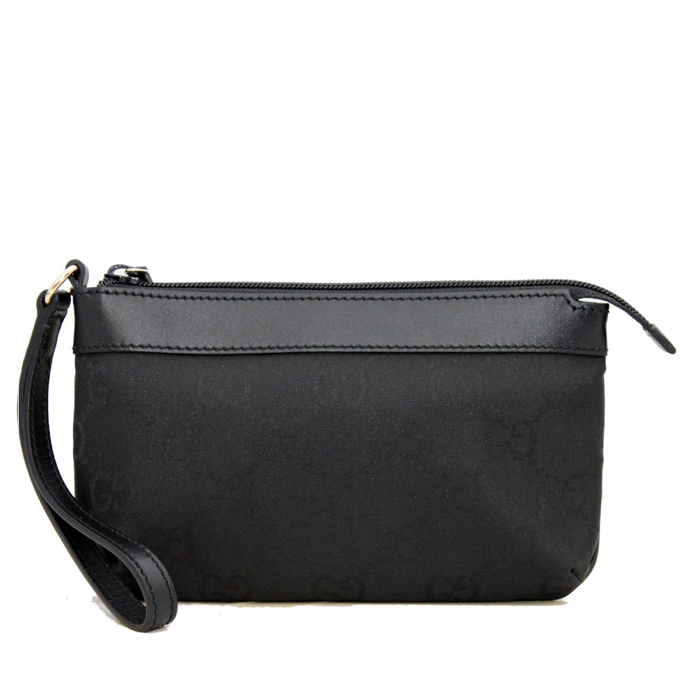 Gucci discount wristlet black