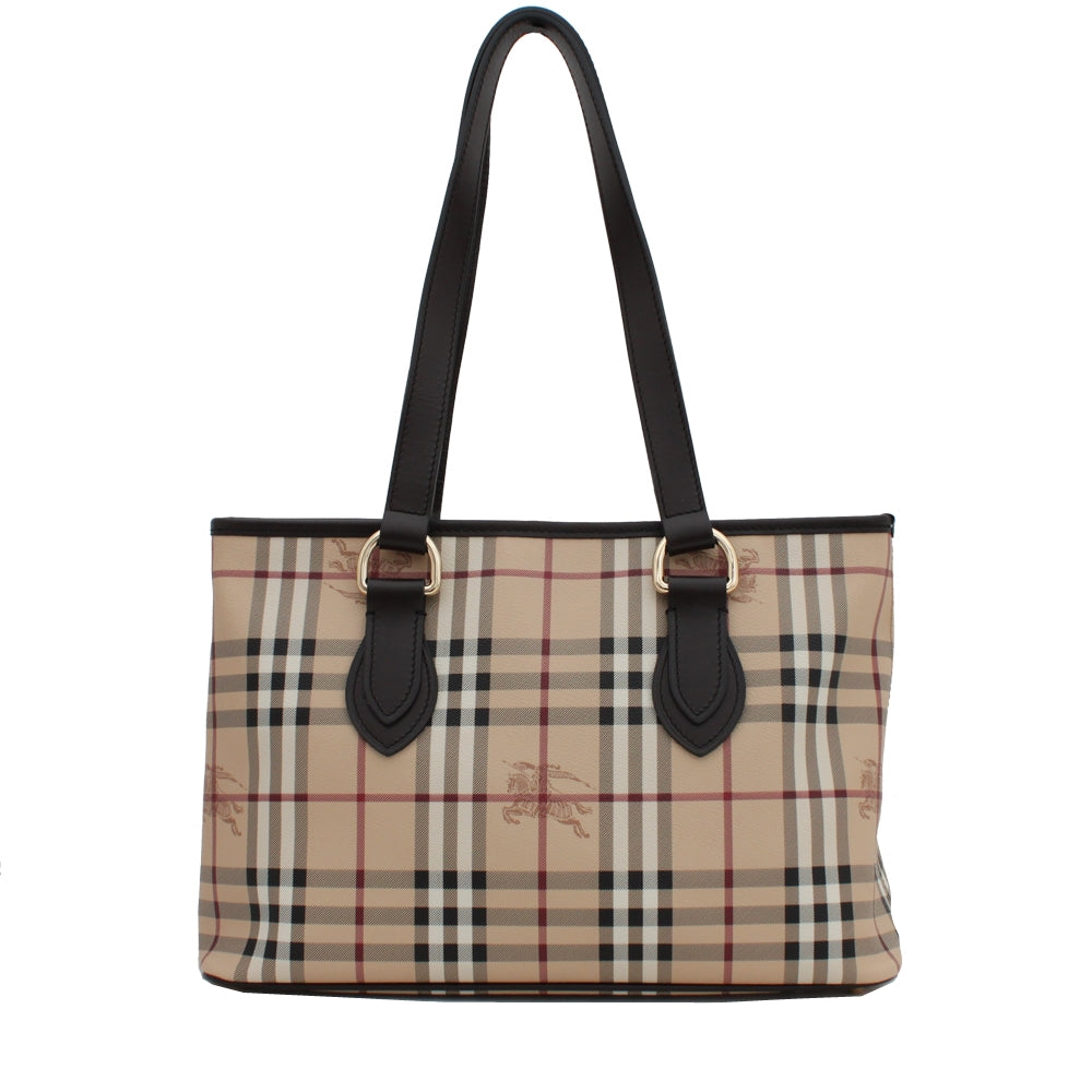 Burberry Haymarket Tote Bag PinkOrchard