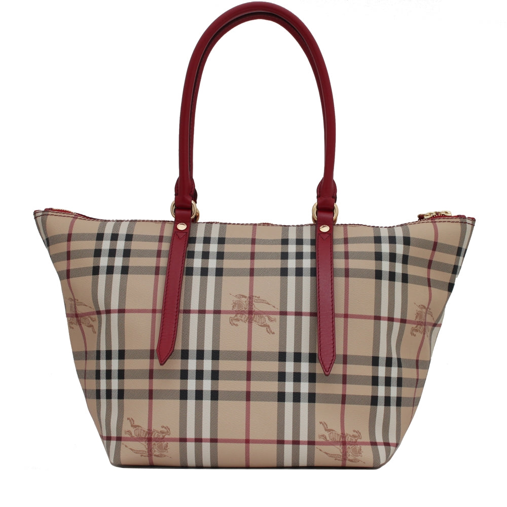 Burberry small haymarket check tote bag hotsell