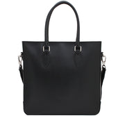 Burberry London Leather Tote Bag- Black