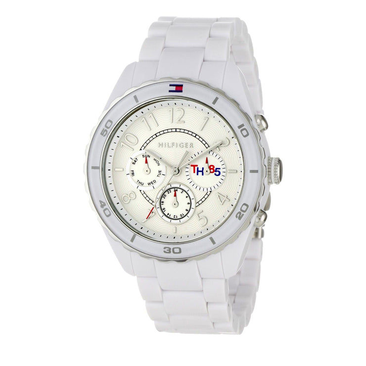 Tommy Hilfiger Ladies' White Stainless Steel Bracelet Watch w Round Dial