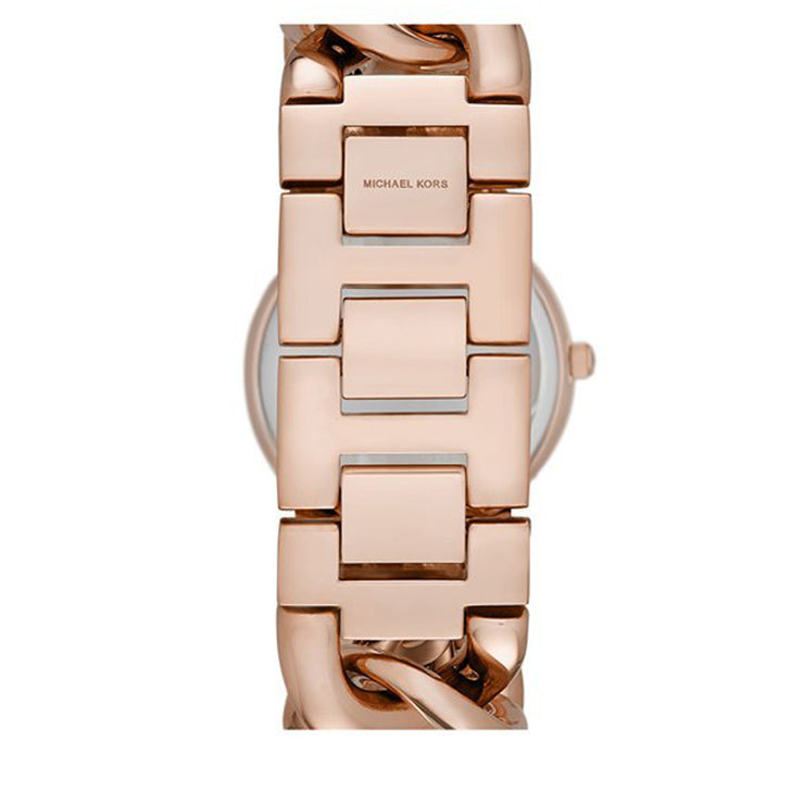 Michael Kors Rose Gold Twist Chain Link Ladies' Watch