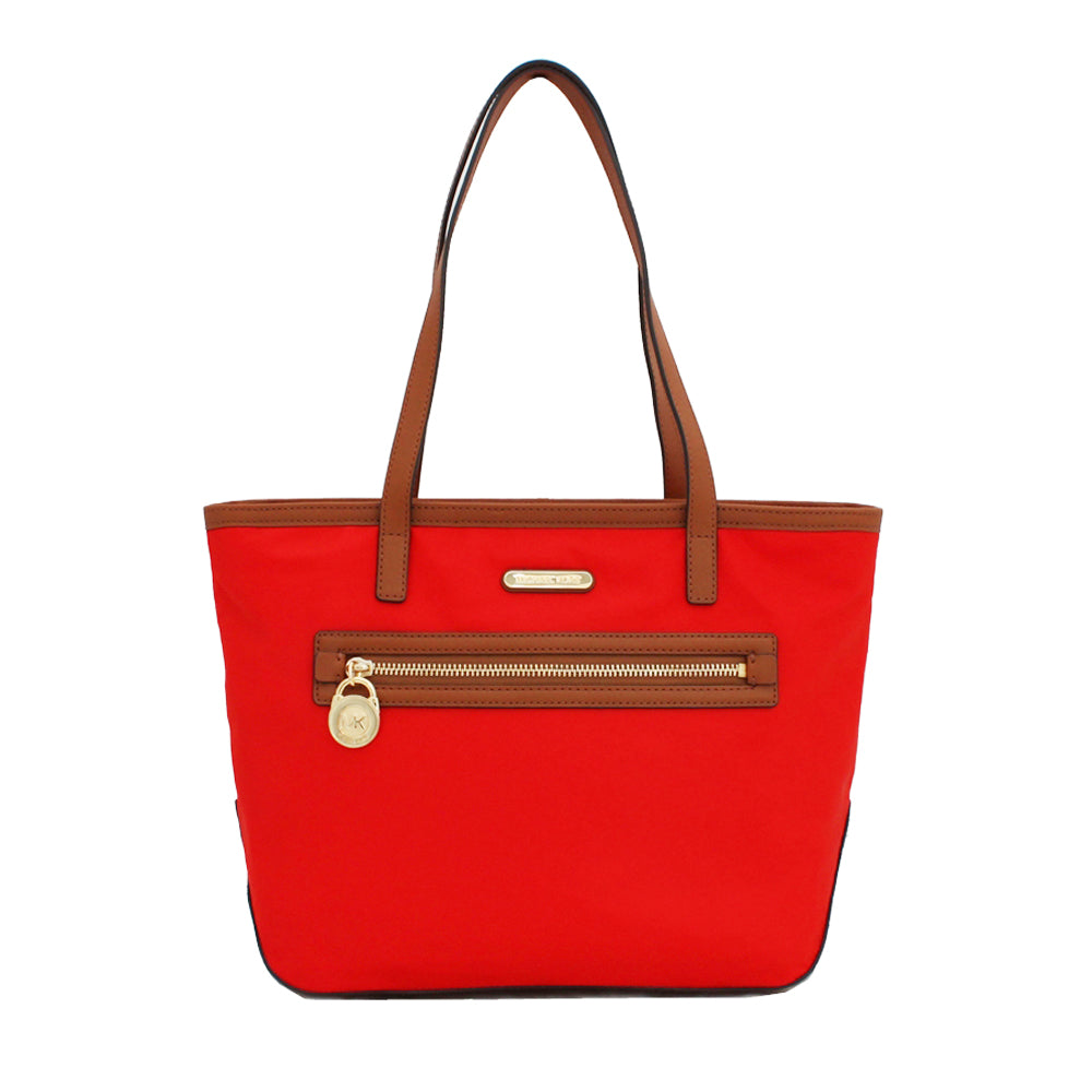 Michael Kors Kempton Nylon Medium Tote Mandarin PinkOrchard