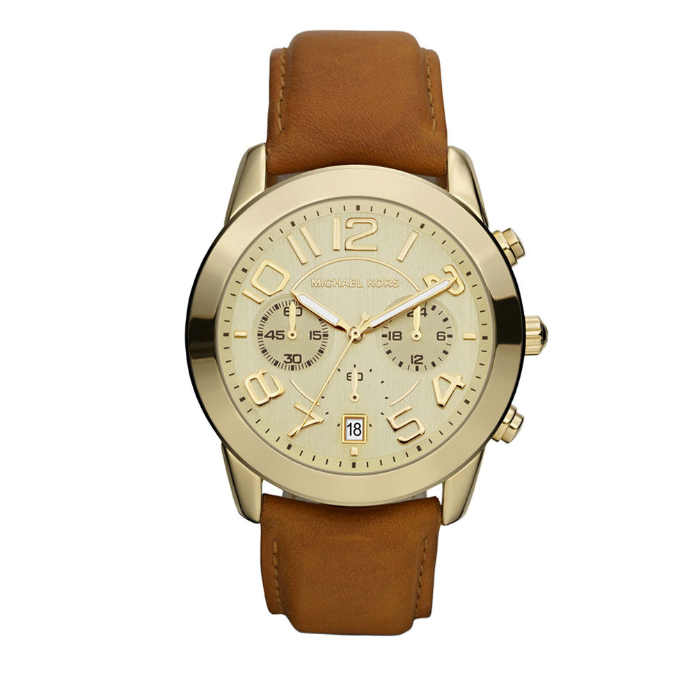 Michael kors ladies leather watch sale