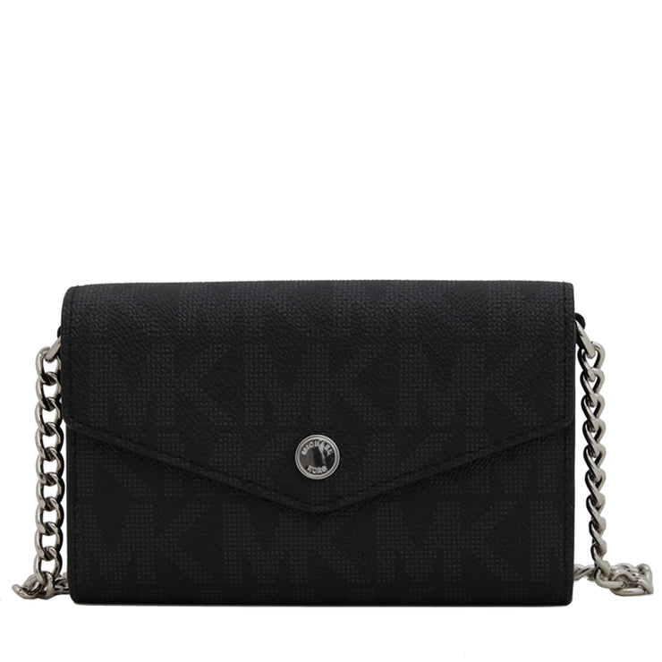 Michael Kors Signature Phone Crossbody Bag- Black