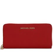 Michael Kors Jet Set Continental Saffiano Wallet- Mandarin