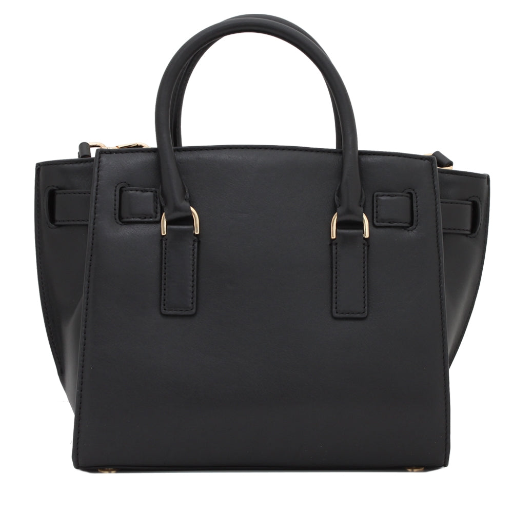 Michael Kors Hamilton traveler satchel black leather store