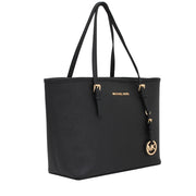 Michael Kors Jet Set Travel Saffiano Leather Small Tote Bag- Apple