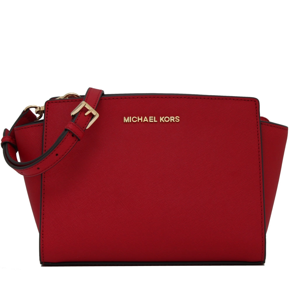 Michael kors selma medium saffiano leather messenger sale