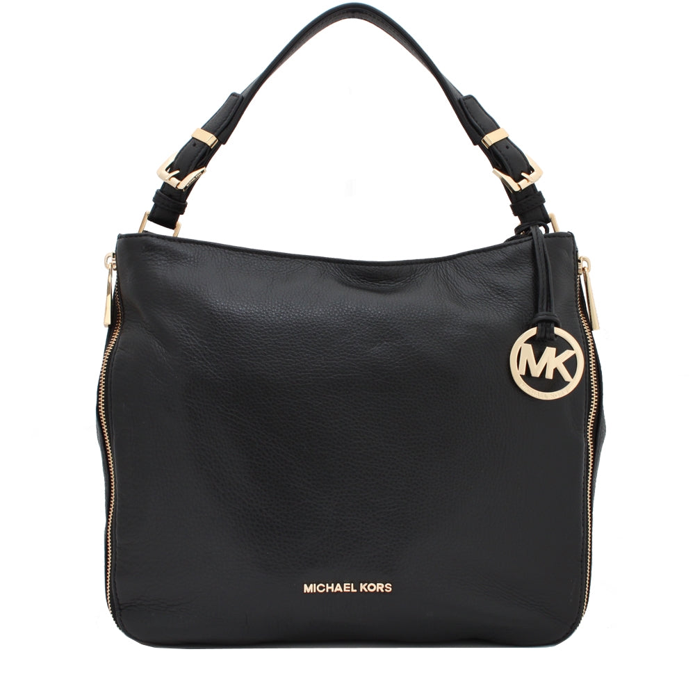 Michael Kors Black Essex Hobo with on sale Gold