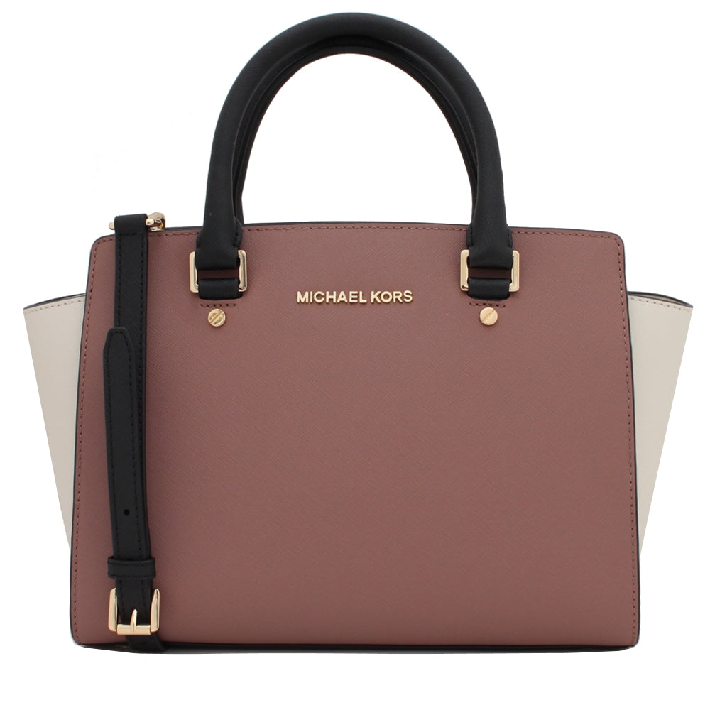 Michael Kors Selma top Two Toned Satchel Bag