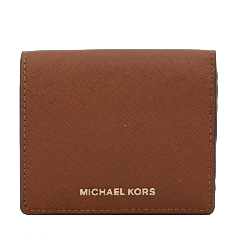 Michael Kors Jet Set Travel Saffiano Leather Card Case Carryall Wallet PinkOrchard