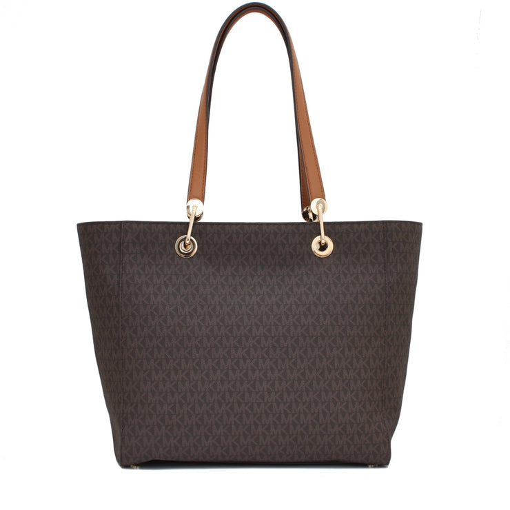 Michael Kors Raven Large Logo Tote Bag- Brown