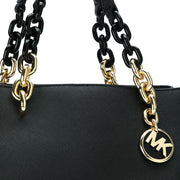 Michael Kors Cynthia Small Black Saffiano Leather Convertible Crossbody Bag