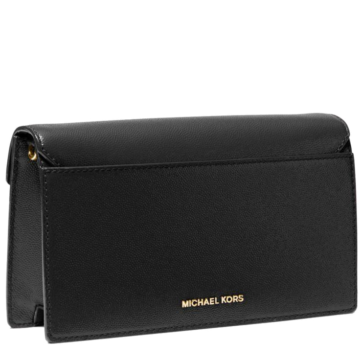 Michael Kors 35F9GTTC6E Medium Envelope Clutch Bag Handbag Purse Embossed  Leather Optic White 