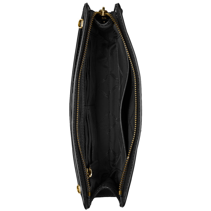 Michael Kors Small Saffiano Leather Convertible Crossbody Bag - Black