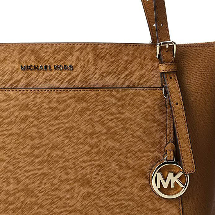 Michael Kors Voyager Large Saffiano Leather Top-zip Tote Bag in Black