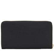 Furla Saffiano Leather Zip Around Continental Wallet- Onyx