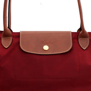 LongChamp Le Pliage Medium Shoulder Tote- Raisin