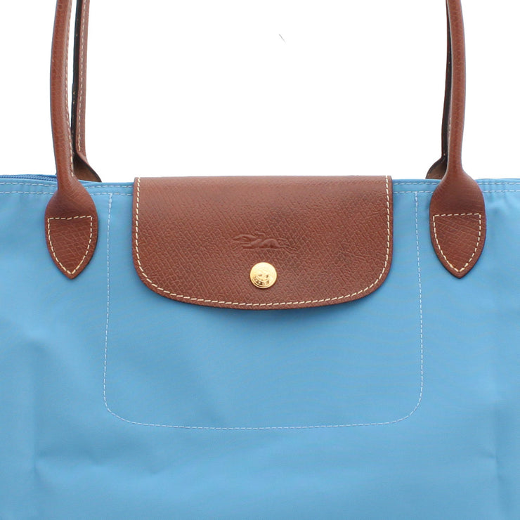 LongChamp Le Pliage Medium Shoulder Tote- Lagoon