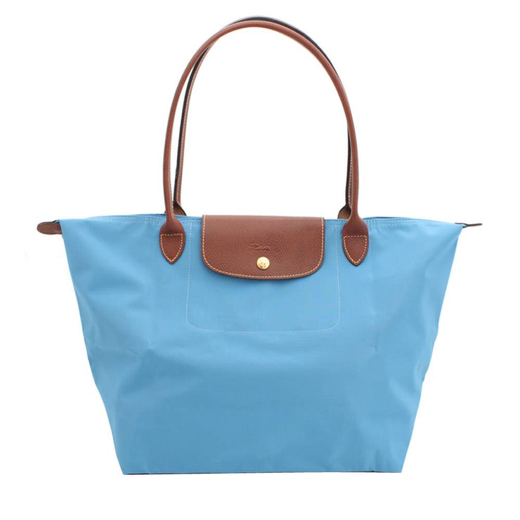 LongChamp Le Pliage Medium Shoulder Tote- Lagoon