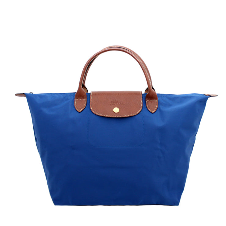 Longchamp Le Pliage Medium Top Handle Tote Bag- Indigo