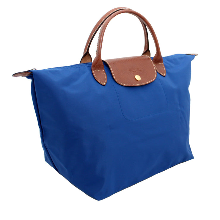 Longchamp Le Pliage Medium Top Handle Tote Bag- Indigo