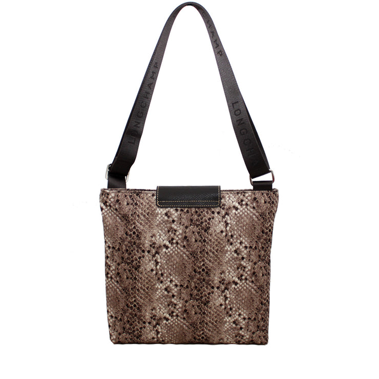 Longchamp Limited Edition Le Pliage Snake Print Convertible Shoulder Bag