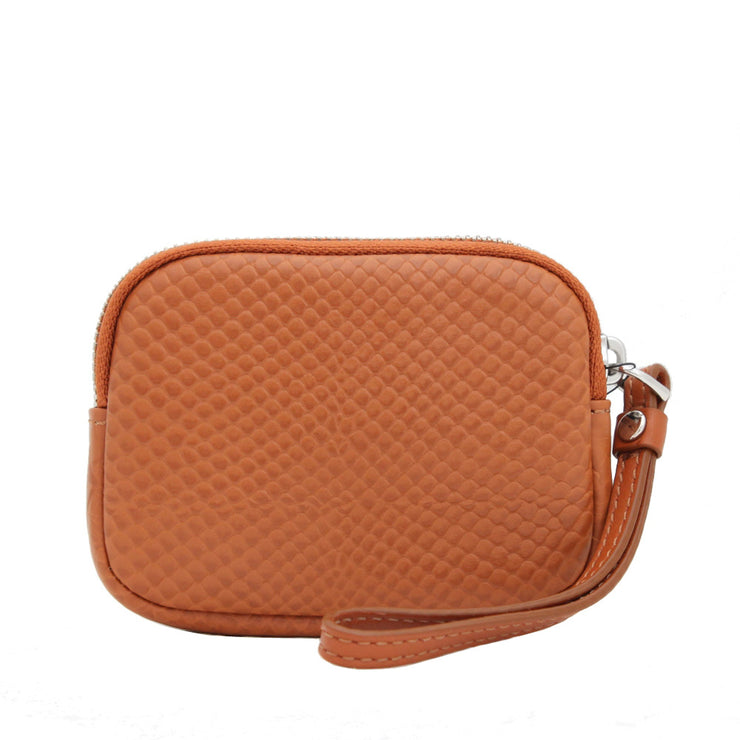 Marc by Marc Jacobs Leather Small Wristlet- Rum