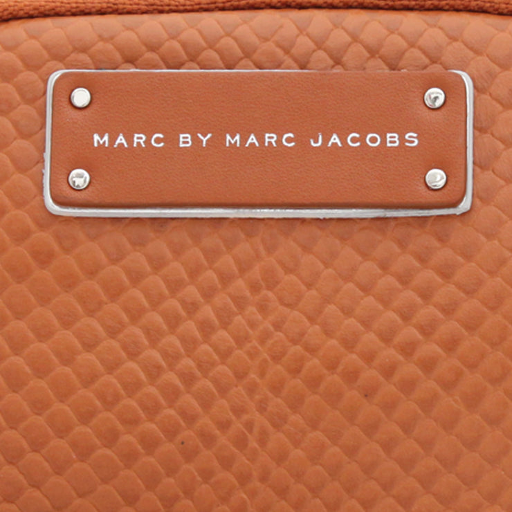 Marc by Marc Jacobs Leather Small Wristlet- Rum