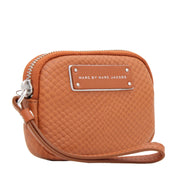 Marc by Marc Jacobs Leather Small Wristlet- Rum