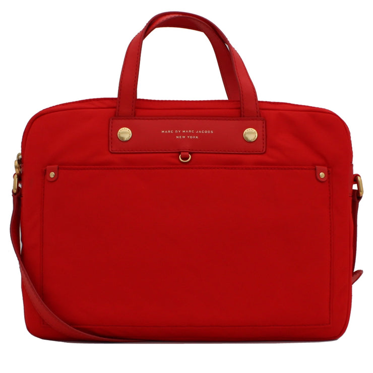 Marc by Marc Jacobs Preppy Nylon 13 Inch Computer Commuter Bag- Blaze Red