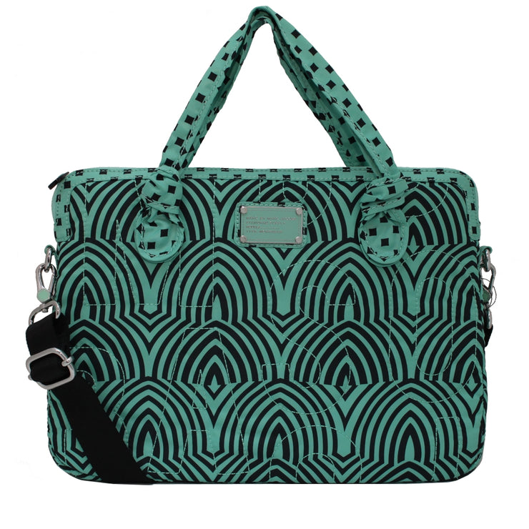 Marc by Marc Jacobs Pretty Nylon Gamma Ray 15 Inch Computer Commuter Bag- Green Jade Multi