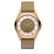 Marc by Marc Jacobs Watch MBM1245- Henry Skeleton Gingersnap Leather Ladies Watch