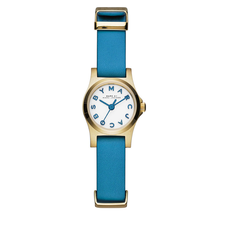 Marc by Marc Jacobs Watch MBM1314- Henry Dinky Blue Glow Leather Ladies Watch