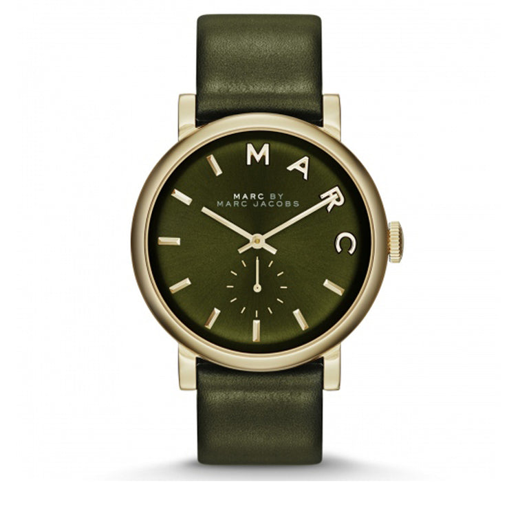 Marc by Marc Jacobs Watch MBM1328- Baker Olive Leather Ladies Watch