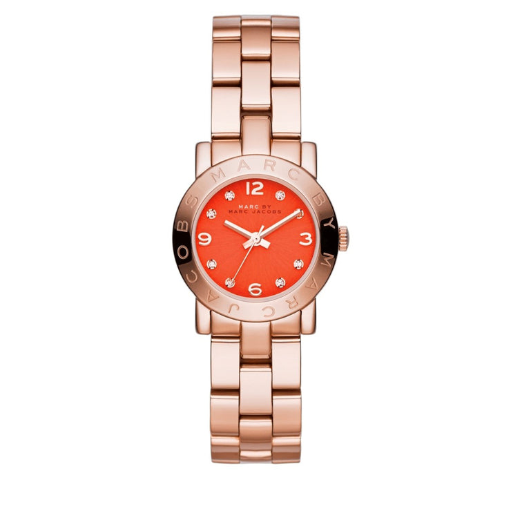 Marc by Marc Jacobs Watch MBM3305- Amy Mini Infra-Red Dial Rose Gold Stainless Steel Ladies Watch