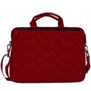 Marc by Marc Jacobs Crosby Neoprene 13 Inch Commuter Case Laptop Bag- Rosey Red