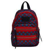 Marc by Marc Jacobs Domo Arigato Checkerboard Mini Packrat Back Pack Bag- Red Pepper Multi