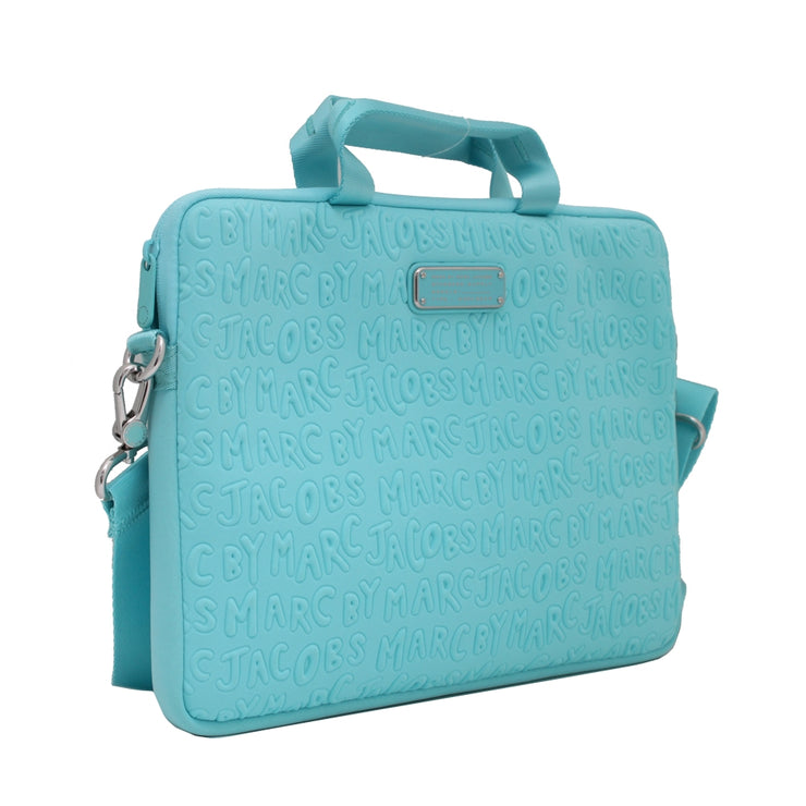 Marc by Marc Jacobs Adults Suck Neoprene 13 Inch Computer Commuter Bag- Sea Aqua