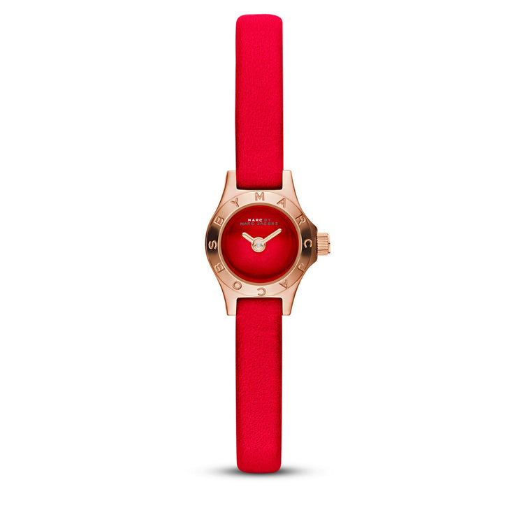 Marc by Marc Jacobs Watch MBM1343- Dinky Blade Red Leather Ladies Watch