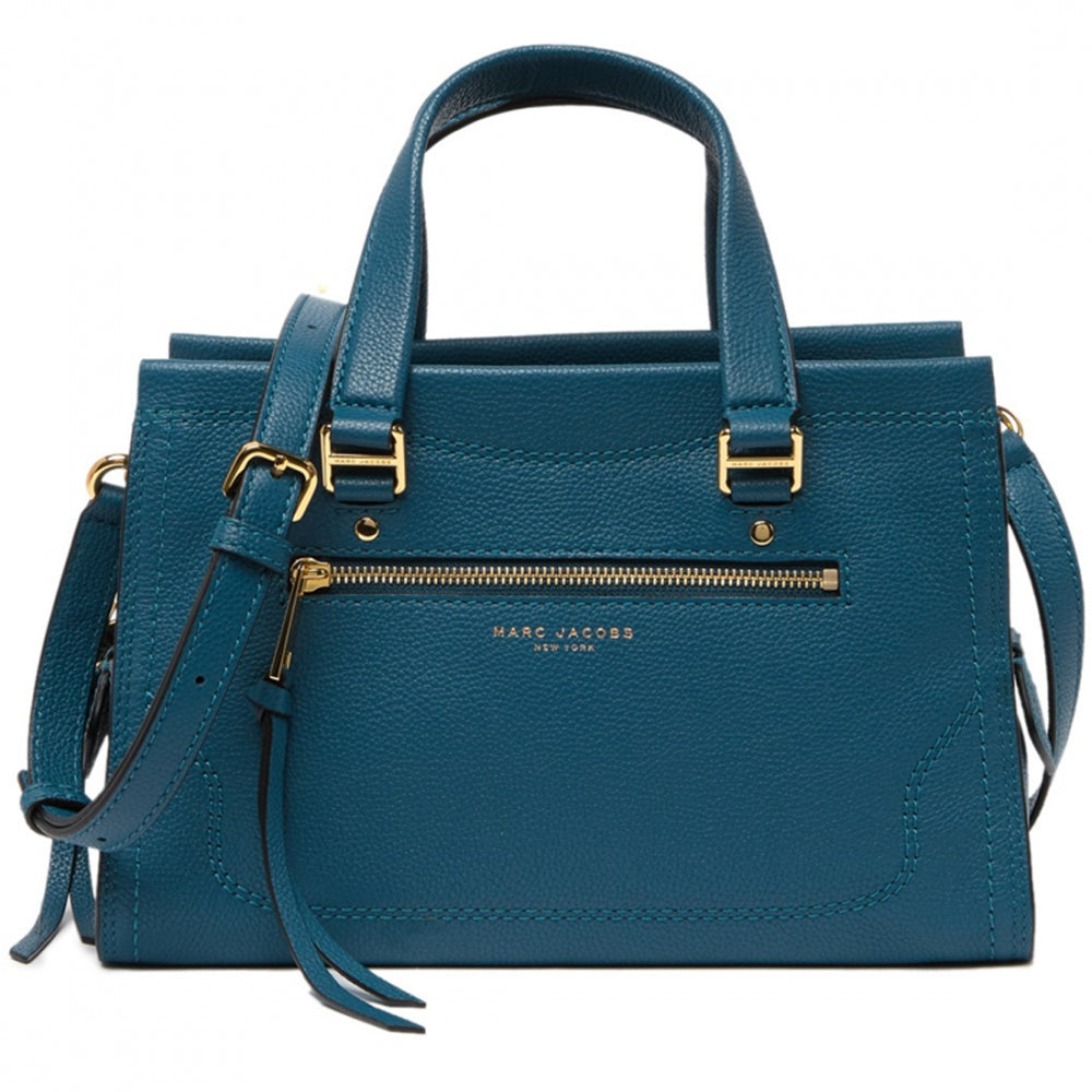 Marc by store Marc Jacobs Dark Green/Teal Leather Satchel Bag Shoulder