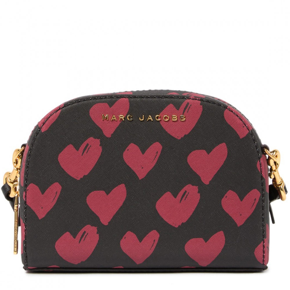 Marc Jacobs Playback Leather Crossbody Bag in Red Hearts