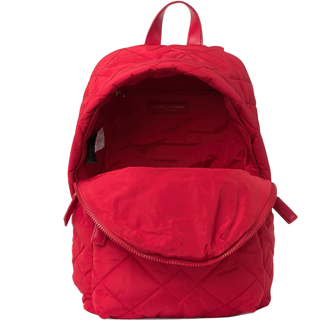 Marc Jacobs Quilted Nylon Backpack Bag in Cherry Red M0011321 PinkOrchard