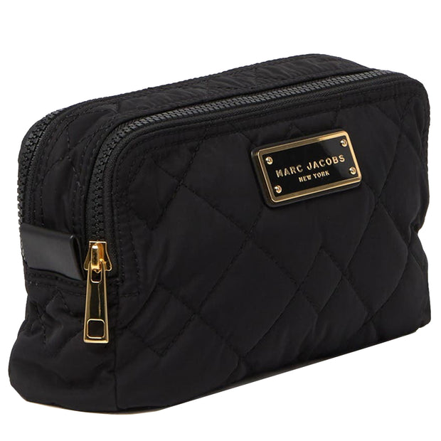 Buy Marc Jacobs Quilted Double Zip Cosmetics Bag in Black M0016114 Online in Singapore | PinkOrchard.com