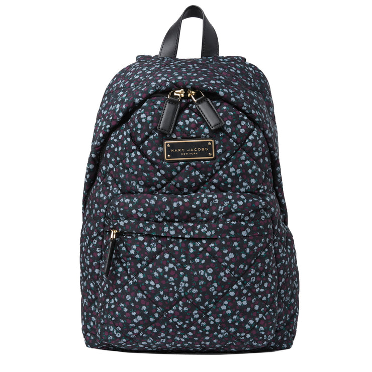 Marc Jacobs Signet Medium Black Logo Printed Leather Shoulder Backpack  Bookbag | eBay