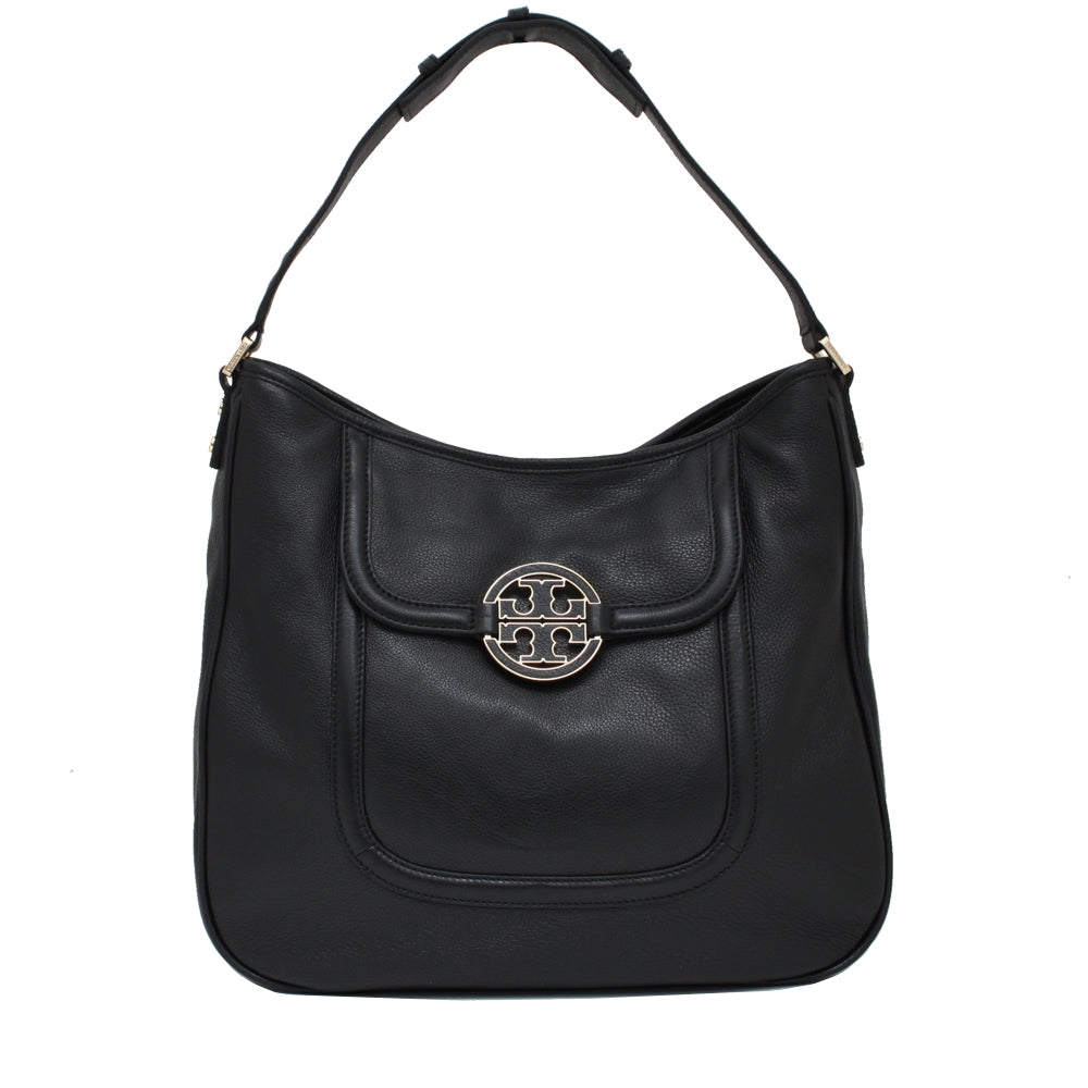 Tory Burch Black Amanda Hobo Bag popular