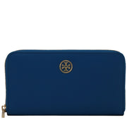 Tory Burch Robinson Zip Continental Wallet- Evening Sky- Tory Navy