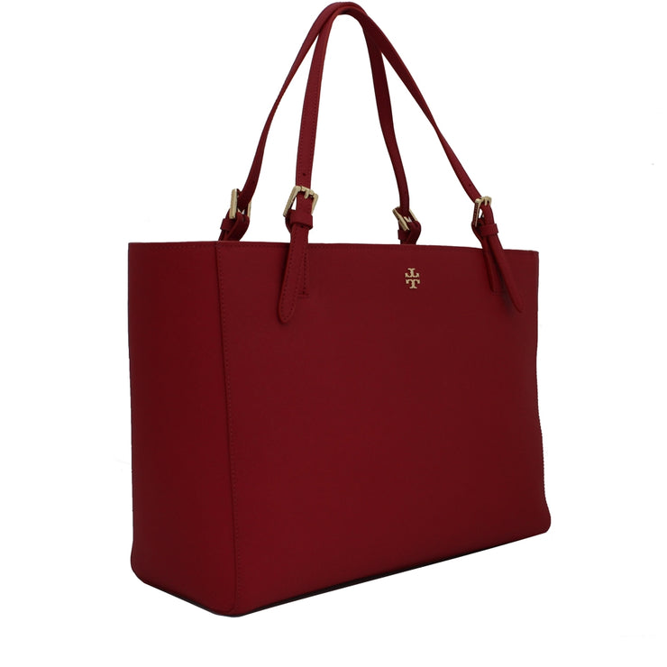Tory Burch York Buckle Saffiano Leather Tote - Kir Royale