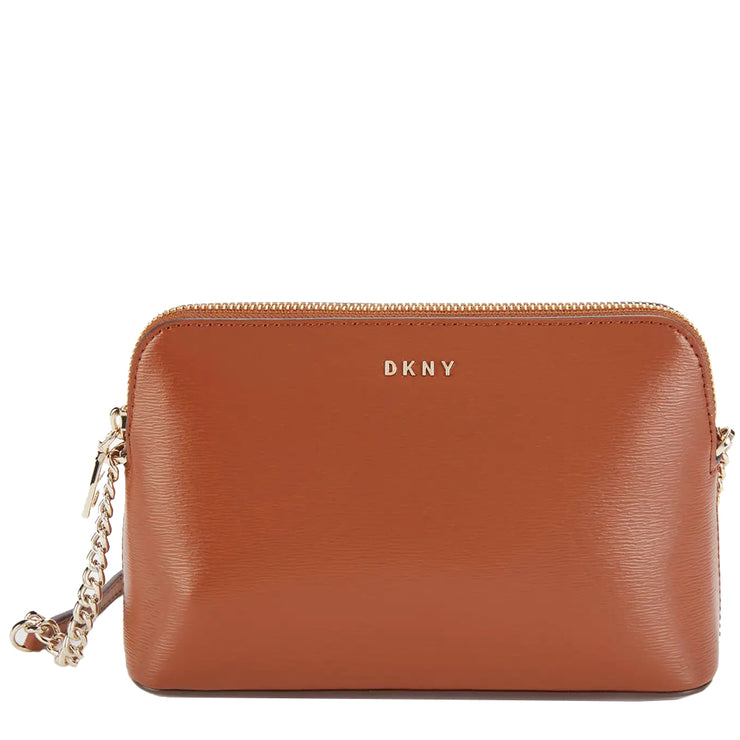 DKNY BRYANT-DOME CROSSBODY-SUTTON, Light brown Women's Cross-body Bags